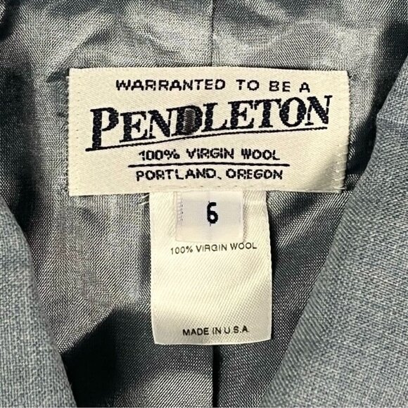 New! Pendleton 100% Wool Blazer Womens 6 Worsted Suit Professional Office Attire - Picture 7 of 11